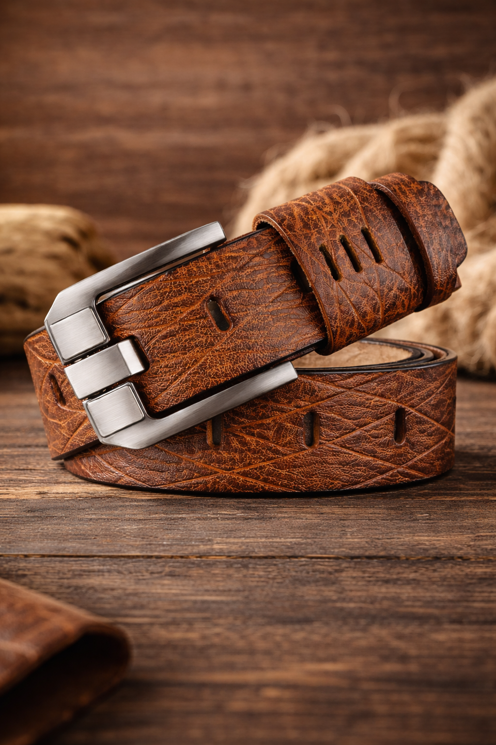 Brown belt on display