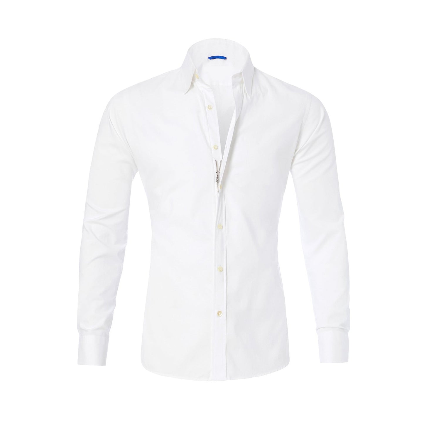 White dress shirt on a white background
